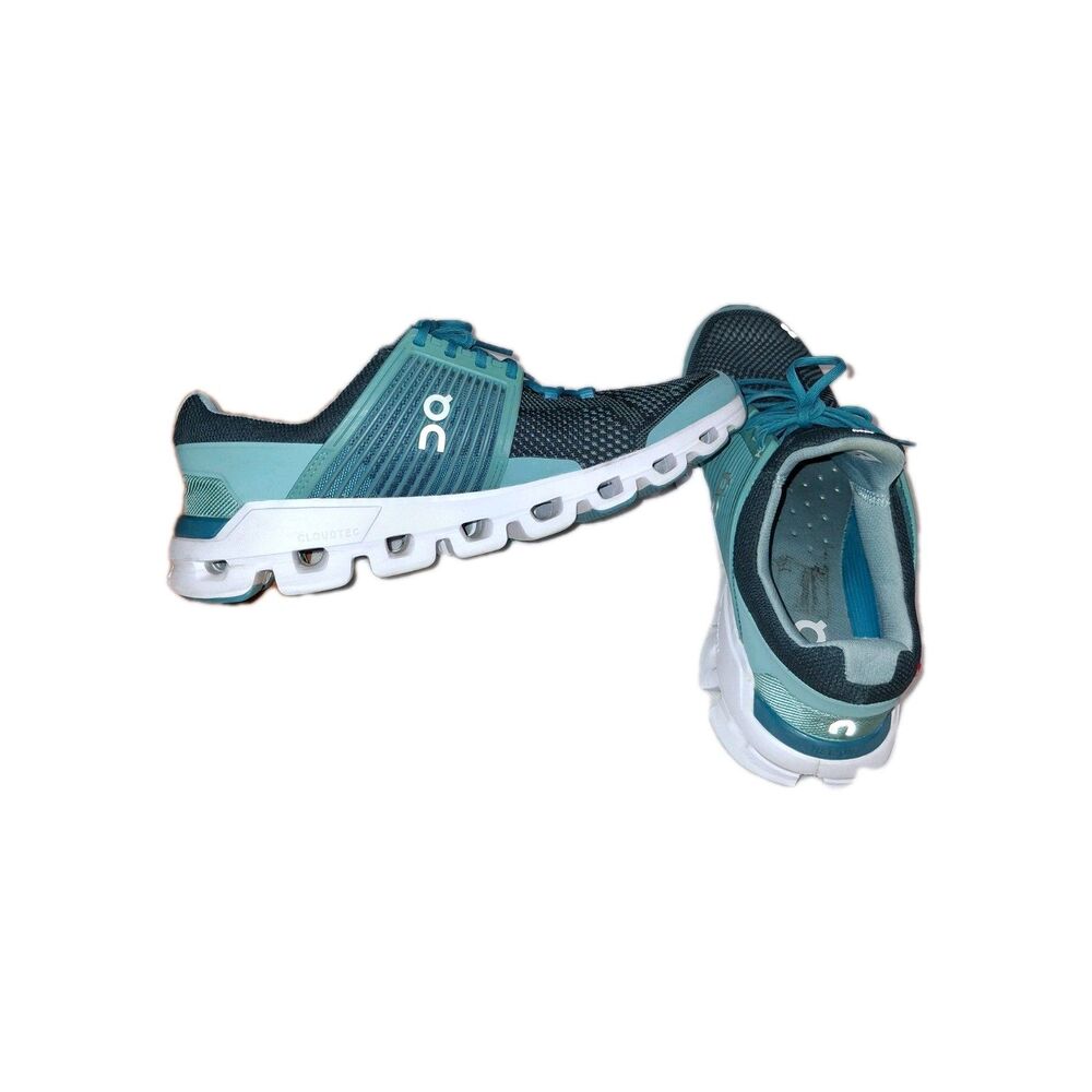 ON RUNNING CLOUDSWIFT RUNNING Trainer SHOES Turquoise/Teal Women's Size 10.5 - Picture 4 of 9